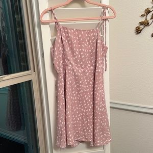 Lola Grace Francesc - Pink and White High Neck Spaghetti Strap Short Dress - NWT